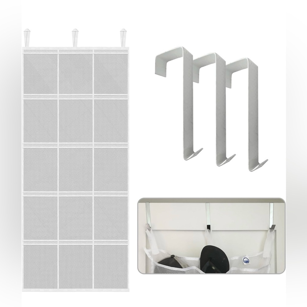 NWOT Large Mesh Over the Door Organizer